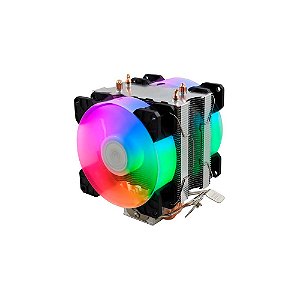 Cooler Gamer Universal Duplo Fan RGB c/Led Dex- DX-9500D-PT
