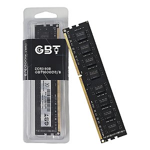 Memória GBT 8GB DDR3 1600Mhz Value - GBT1600D3/8