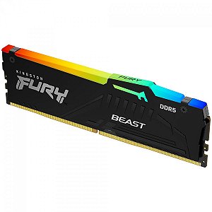 Memória Kingston 16GB Fury Beast RGB 6800MHz DDR5 KF568C34BBEA/16