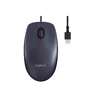 Mouse Usb Logitech M100 Preto 1000DPI - 910-001601