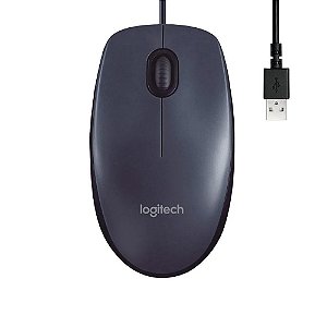 Mouse Usb Logitech M90 Cinza 1000DPI - 910-004053