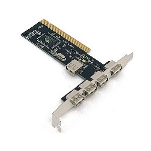 Placa Usb 2.0 Pci Com 4+1 Portas Usb 2.0 Dex Dp-52