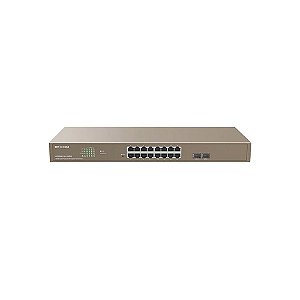 Switch IP-Com 16pt Gigabit Gerenciável 16GE + 2SFP - G3318P-16-250W