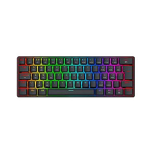 Teclado Mecânico Gamer Redragon Jax Pro RGB Preto - K613-KBS-PT-BROWN