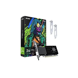 VGA GeForce 2GB GT710 Pcyes DDR3 64Bits Low Profile - PPET7102GBLP