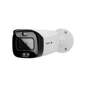 Câmera IP Bullet VIP 5430 TL IA, 4MP, lente de 3.6mm, alerta visual e sonoro com luz vermelha e azul, inteligência perimetral