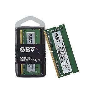 Memória GBT 8GB DDR4 3200Mhz para Notebook - GBT3200D4/8L