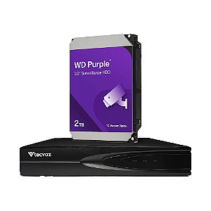 Dvr Hibrido Tecvoz 16 Canais 1080P Flex 5x1 TV-P5016H + HD 2T Purple