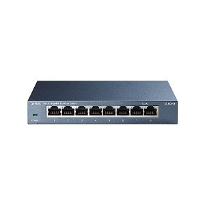 Switch TP-Link 08pt TL-SG108(BR) Gigabit 10/100/1000 de Mesa