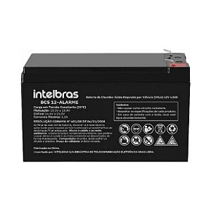 BATERIA VRLA CHUMBO 12V 4AH BCS 12-ALARME INTELBRAS
