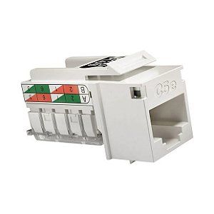 CONECTOR FÊMEA SOHOPLUS CAT.5E T568A/B KEYSTONE BRANCO FURUKAWA