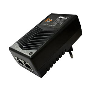 INJETOR POE 24V 1A PASSIVO FAST ETHERNET FC