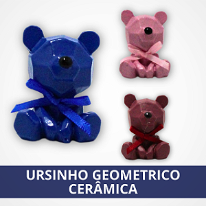 Ursinho Decorativo de Cerâmica - Diferentes Cores