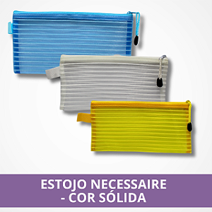 Estojo Necessaire - Cor Sólida