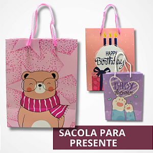 Sacola de Presente de Papelão - Diferentes Modelos