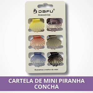 Cartela Mini Piranha Concha