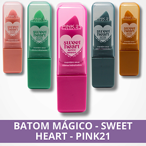 Batom Mágico - Sweet Heart - Pink21