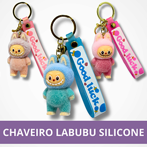 Chaveiro Labubu Silicone