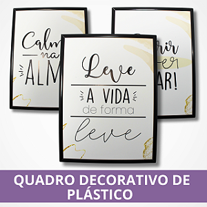 Quadro Decorativo de Plástico