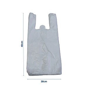 SACOLA BRANCA 38X48 PACKFORT