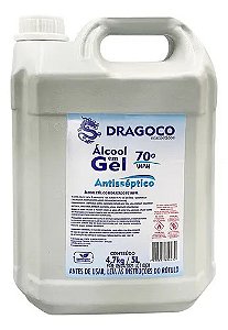 ALCOOL GEL 70 BB 5L ANTISSEPTICO DRAGOCO