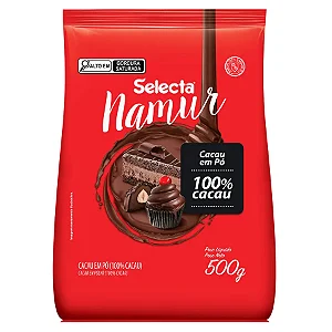 100% DE CACAU CACAU EM PÓ NAMUR SELECTA 500G