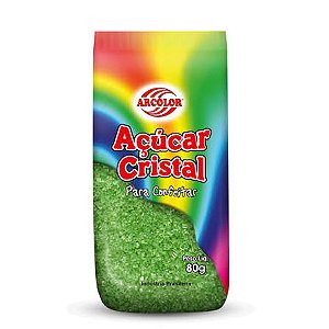 ACUCAR CRISTAL VERDE 80G ARCOLOR