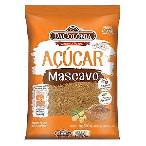 ACUCAR MASCAVO 500GR DACOLONIA