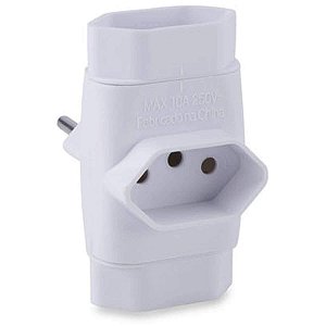 ADAPTADOR TOMADA MULTIPLICADOR TRIPOLAR