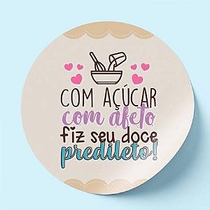 ADESIVO REDONDO TRILHA DOCE