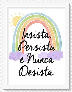 AGENDA DE PAPEL DEGRADE 15 X 20CM INSISTA PERSISTA E NUNCA DESISTA 7494