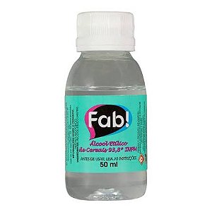 ALCOOL ETILICO DE CEREAIS 93,8 INPM P/ DECORACAO 50ML FAB