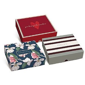 CAIXA RETANGULAR TAMPA/FUNDO NEW SORTIDO P 17X13,5X4,5 PACKPEL