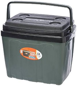 CAIXA TERMICA 34L C/ALCA POPSTAR VERDE MILITAR