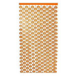 CORTINA DECORATIVA DE PLASTICO1X2M ABOBORA LARANJA