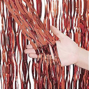 CORTINA ROSE GOLD METALIZADA