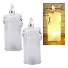 ENF. VELA ACRILICO LED 3,8CM X 3,8CM X 6,5CM