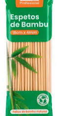 ESPETOS DE BAMBU 18CM 4MM