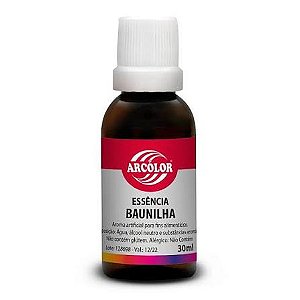 ESSENCIA ALIMENTICIA BAUNILHA 30ML ARCOLOR