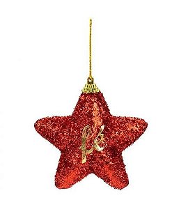 ESTRELA NATALINA 10CM MULTIART CHRISTMAS