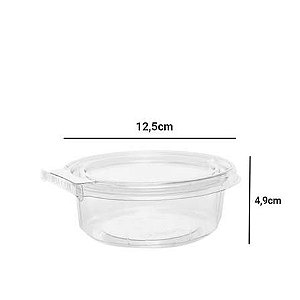 F750 C/ LACRE 350ML POTE REDONDO - 12,5X4,9CM FIBRAFORM