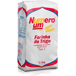 FARINHA DE TRIGO NUMERO UM 1KG