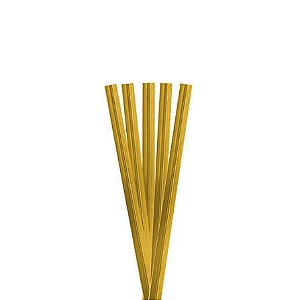 FECHO PRATICO DOURADO 4MMX11CM PT C/100 UN