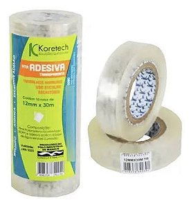 FITA ADESIVA PP NAC KORETAPE 2015 12MMX10M TRANSPARENTE