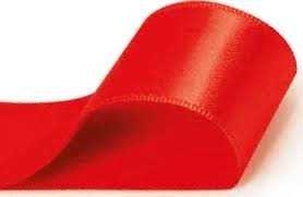 FITA CETIM LISO VERMELHO 6,5MMX10M CARBER