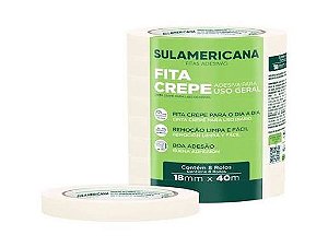 FITA CREPE 18MM X 40M SULAMERICANA