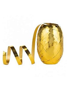 FITILHO HOLOGRAFICO DOURADO 5MM X 20M SILVER FESTAS