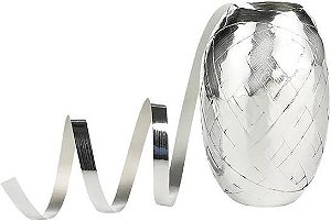 FITILHO HOLOGRAFICO PRATEADO 5MM X 20M SILVER FESTAS