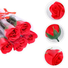 FLOR ROSA ARTIFICIAL 32 CM VERMELHA