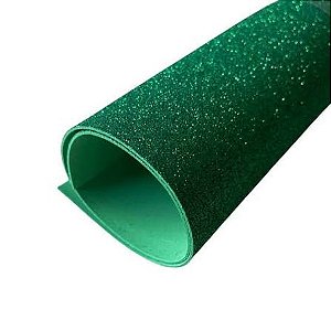 FOLHA EVA GLITER VERDE 40X60X1,5MM